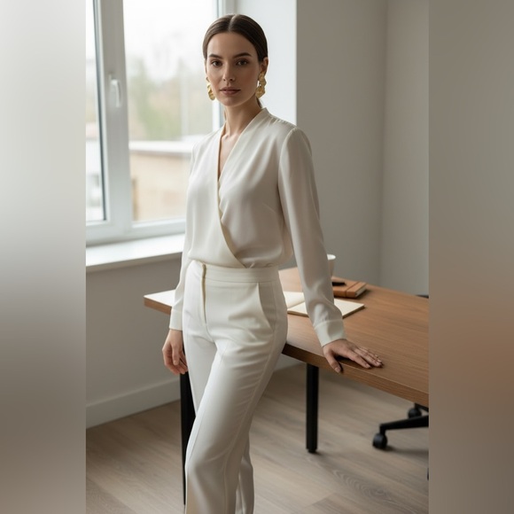 Nicholls Jewellery Gold Leaf Statement Earrings UK Designer Botanical - Picture 9 of 9